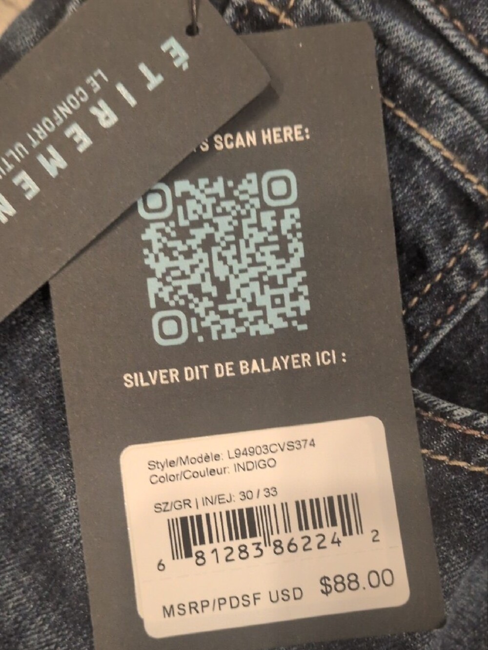 Silver Jeans Women's Avery Curvy High Rise Wide Leg Jeans 33x30 Comfy NWT - Picture 3 of 12